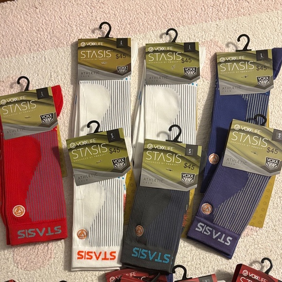 VoxxLife Red Crew Athletic Socks - Picture 3 of 3